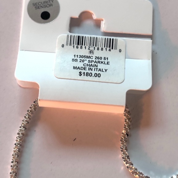 Giani Bernini Sterling Silver Sparkle Link Chain 20 Inch - Picture 4 of 4